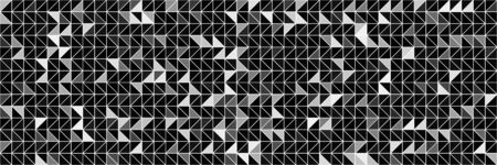 Grayscale triangle abstract pattern, background vector illustrationのイラスト素材