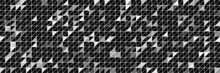 Grayscale triangle abstract pattern, background vector illustrationのイラスト素材