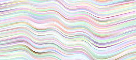 Abstract wavy lines background, gradient pastel color tonesの写真素材