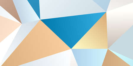 Abstract triangle background, low poly 3D illustration, geometric polygon patternの写真素材