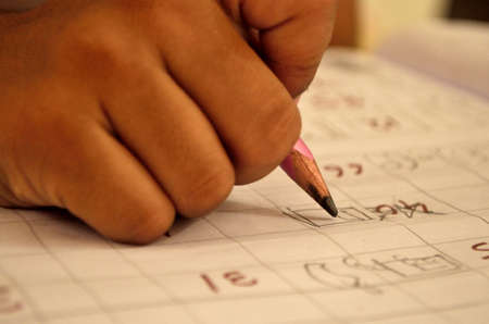 first step towards writingの写真素材