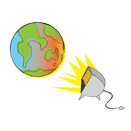 Global Warmingのイラスト素材