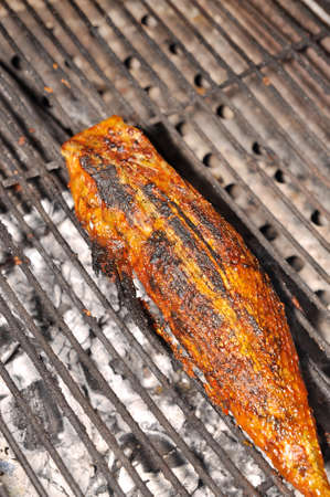 Boxfish on the grillの写真素材