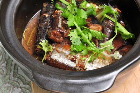 Vietnamese braised fish or ca kho toの写真素材