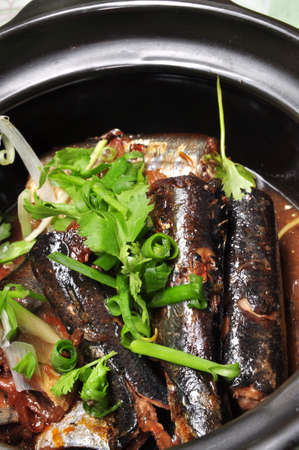 Vietnamese braised fish or ca kho toの写真素材