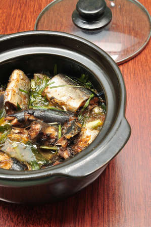 Vietnamese braised fish or ca kho toの写真素材
