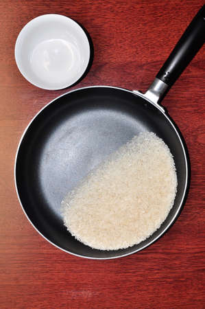 Bowl rice and panの写真素材
