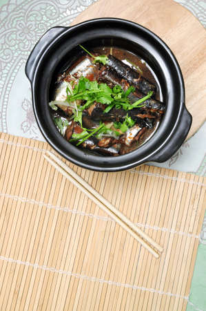 Vietnamese braised fish or ca kho toの写真素材