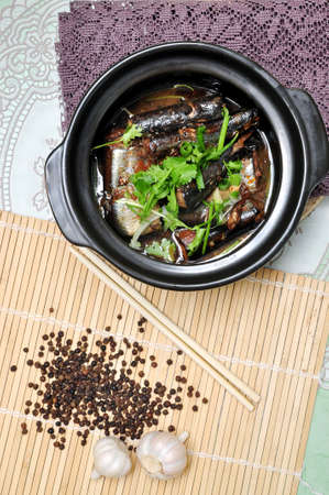Vietnamese braised fish or ca kho toの写真素材