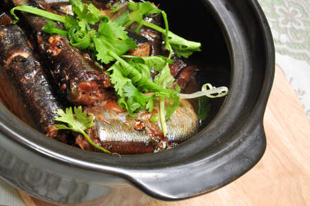Vietnamese braised fish or ca kho toの写真素材