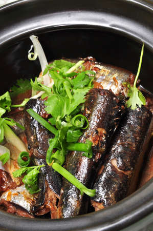 Vietnamese braised fish or ca kho toの写真素材