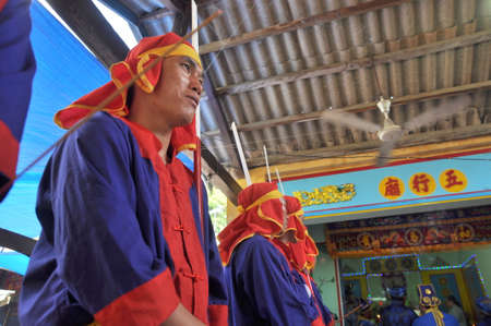 NHA TRANG, VIETNAM - MARCH 4, 2012: Cau Ngu festival in Vietnam, which is also called Whale festival, is the biggest festival for fisherman who demand for air windless sea and luck in fishingのeditorial素材