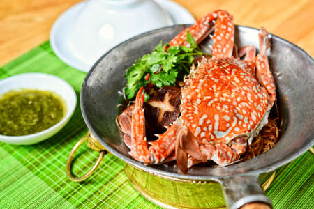 Vietnamese hot ppot of sea crabの写真素材