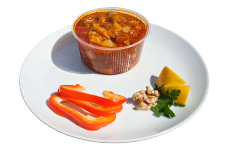 eggplant saladの写真素材