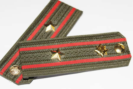 Epaulettes officer of the Russian armyの写真素材