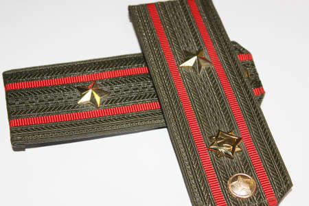 Epaulettes officer of the Russian armyの写真素材