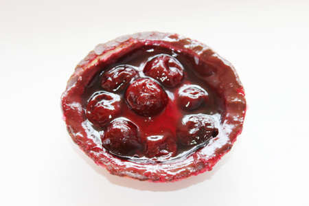 Cherry cheese tasty sweet beautiful cakeの写真素材