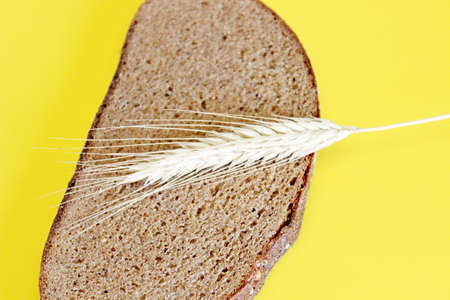 Black rye bread spikes rye