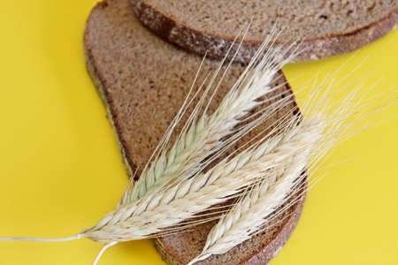 Black rye bread spikes rye