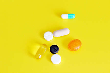 Pharmaceutical pills and vitaminsの写真素材