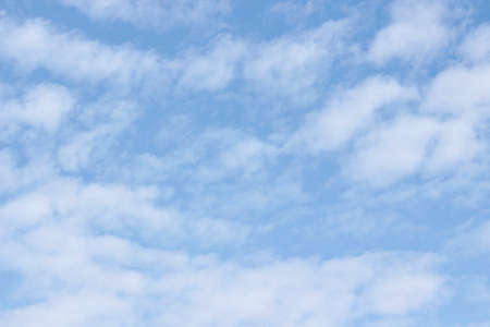 Beautiful clouds floating on the vast blue of the sky