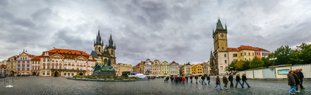 View on Staromestke namesti in Prague, Czech Republicのeditorial素材