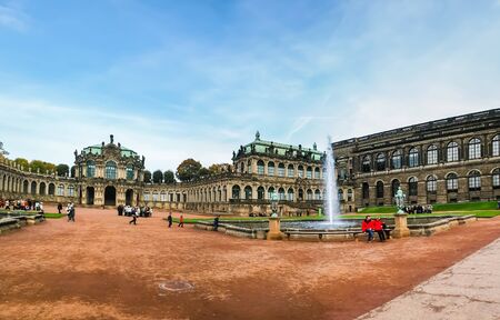 DRESDEN, GERMANY - OCTOBER 10: View on Zwinger Palace on October 10, 2008 in Dresden, Germanyのeditorial素材