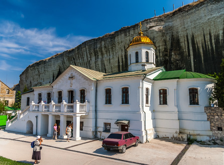 SEVASTOPOL UKRAINE  SEPTEMBER 10: View on Inkerman monastary on September 10 2009 in Sevastopol Ukraineのeditorial素材