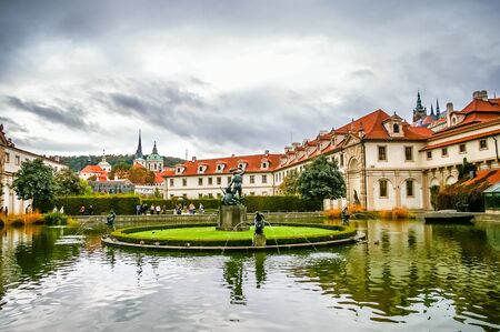 PRAGUE, CZECH REPUBLIC - OCTOBER 06: Wallenstein Palace Prague at October 06, 2008 in Prague, Czech Republicのeditorial素材