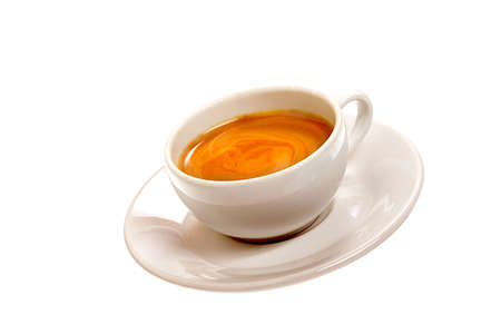 Espresso coffee - isolatedの写真素材
