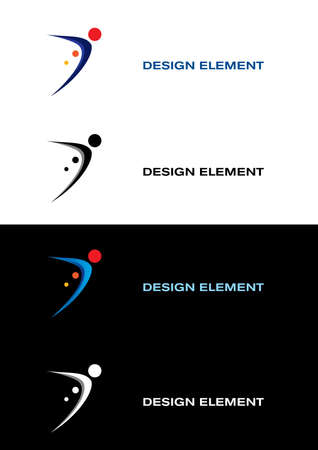 Logo sport templates. Black and white backgroundsのイラスト素材