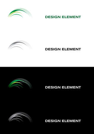 Logo templates. Black and white backgroundsのイラスト素材