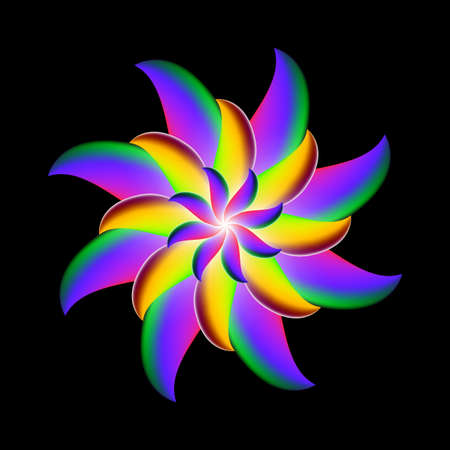 abstract flower design のイラスト素材