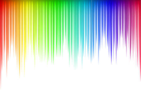 Colorful Sound waveform   on whiteのイラスト素材