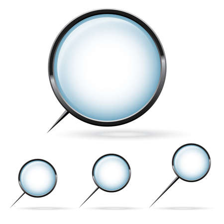 Illustration of a magnifying glass over white backgroundのイラスト素材