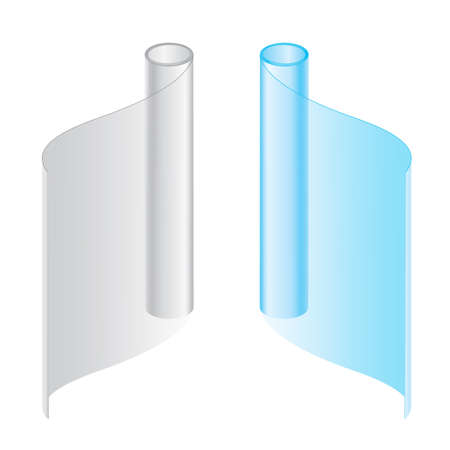 Convolute in a roll packagesのイラスト素材