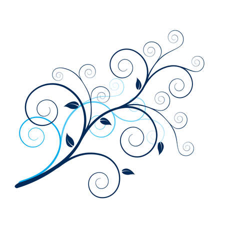 Illustration drawing of design elements. Plant on white.のイラスト素材