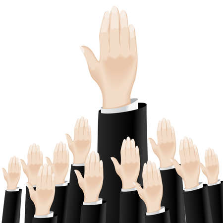 Business hand. Illustration on white background for design のイラスト素材