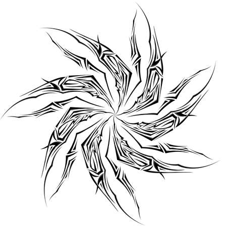 Black and white abstract contemporary background. Illustration for designのイラスト素材