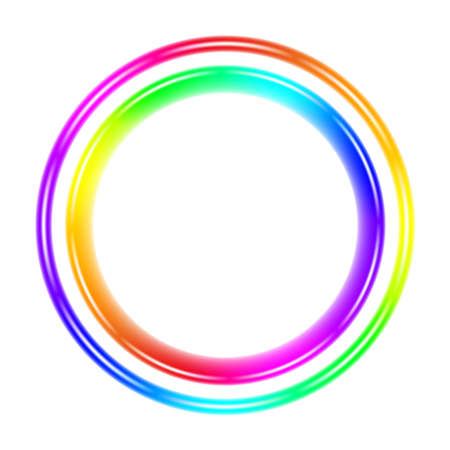 Multicolor spectral circle. Illustration on white background Multicolor spectral circle. Illustration on white background