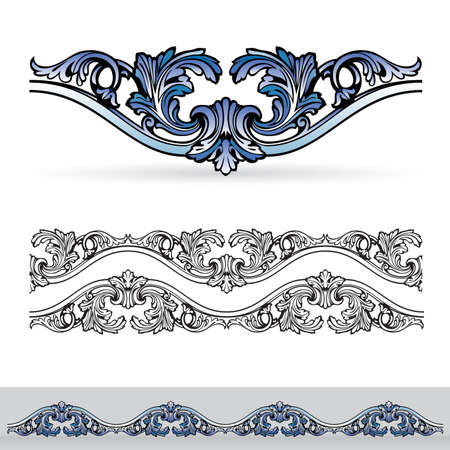 Flora design number four. Nice design elements for your best creative ideas.のイラスト素材