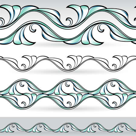 Flora design number seven. Nice design elements for your best creative ideas.のイラスト素材