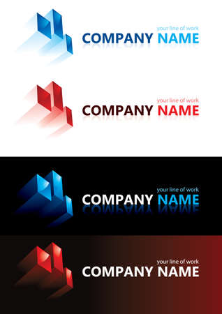 Company name. Design elements. Illustration.のイラスト素材