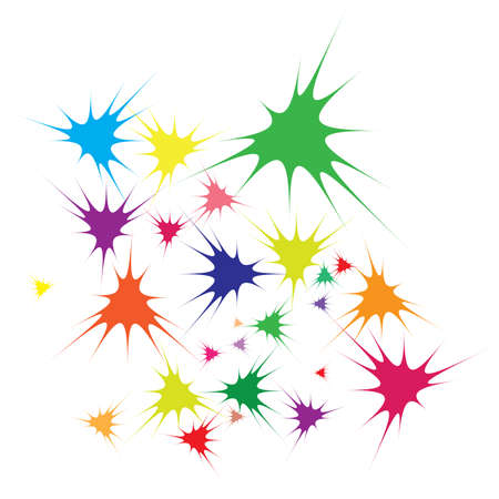 illustration of abstract color stars background のイラスト素材