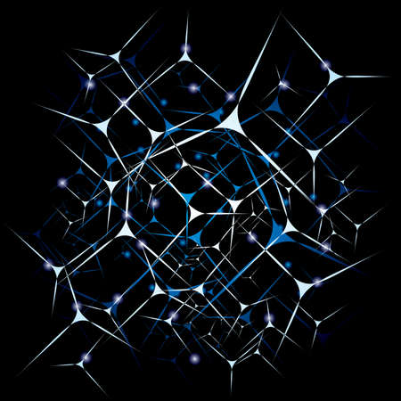 illustration of black Sparkle Background  #2のイラスト素材
