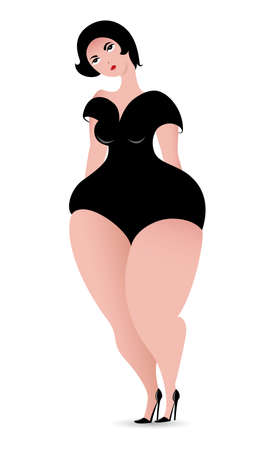 Girl with flowers on white. Illustration for designのイラスト素材