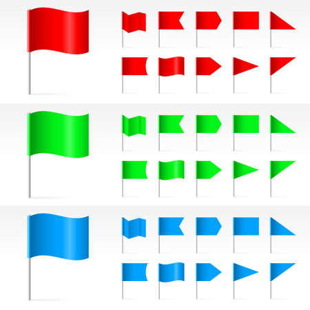 Set of simple Banners. Illustration on white backgroundのイラスト素材