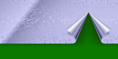 Christmas background. Silver and Green. Winter seamless pattern for design.のイラスト素材