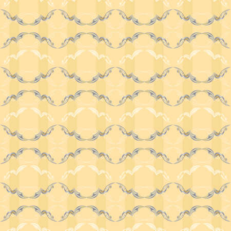 Vintage Pattern number two. Illustration on yellow background for designのイラスト素材