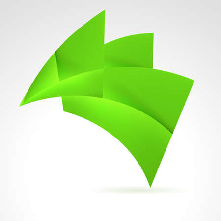 Abstract Green Design Element. Illustration on whiteのイラスト素材